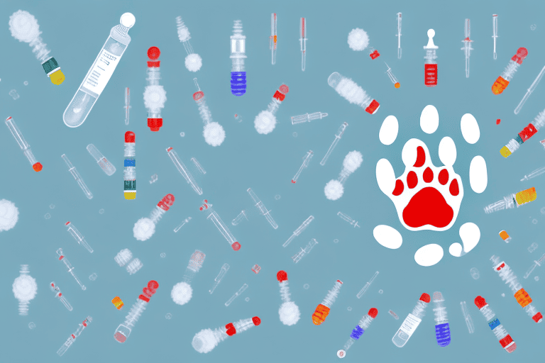 Various types of vaccines in syringes