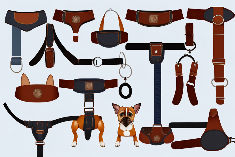 Several different types of dog harnesses