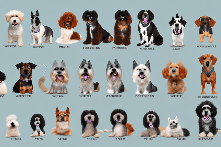 Various breeds of dogs