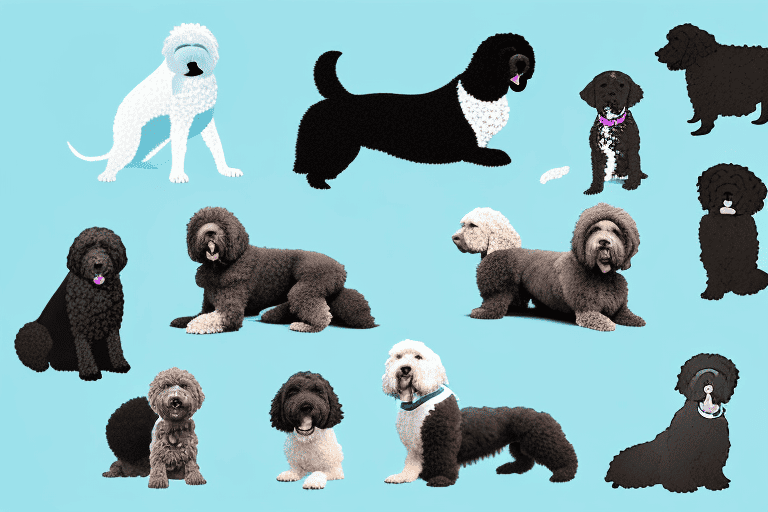 Several different types of water dog breeds