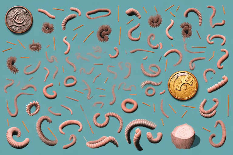 Various types of worms commonly found in dog stool