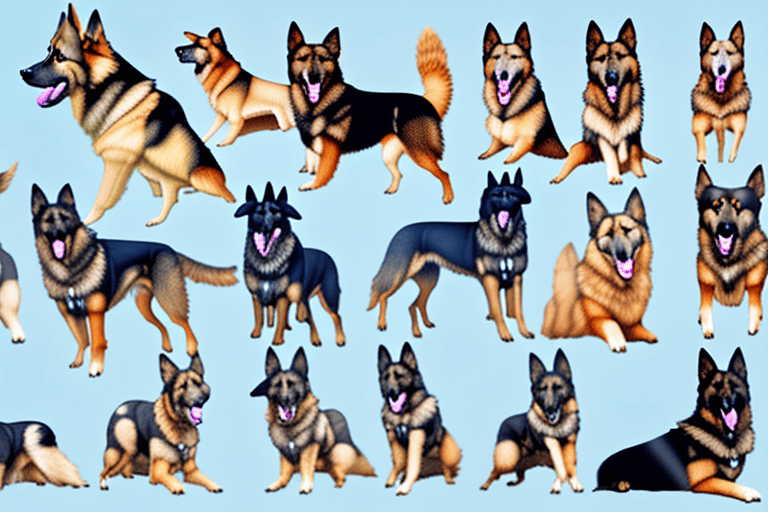 Several distinct breeds of shepherd dogs