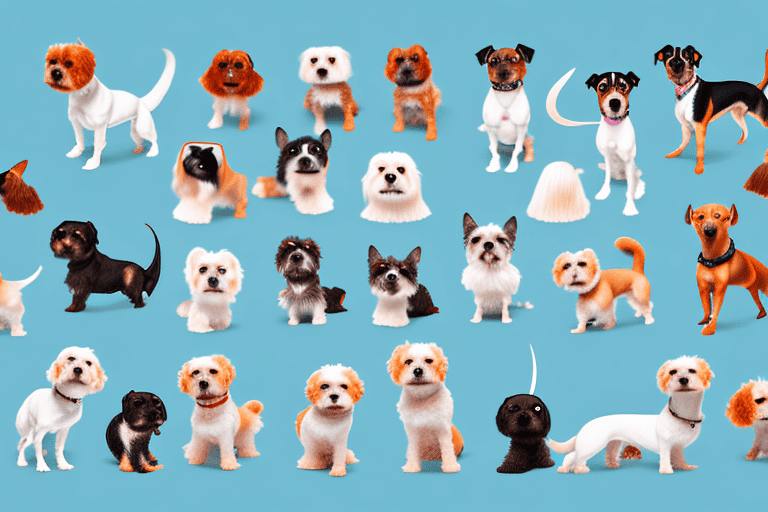 Several different types of terrier dogs