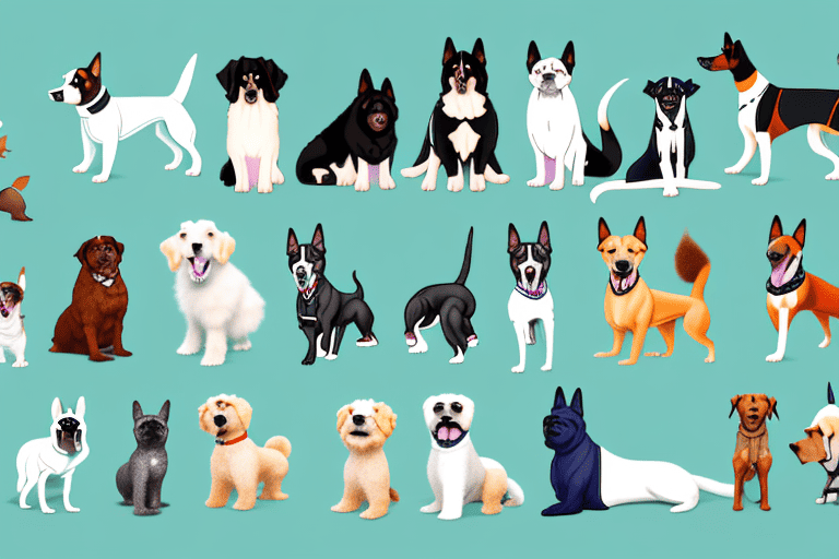 Various types of dogs