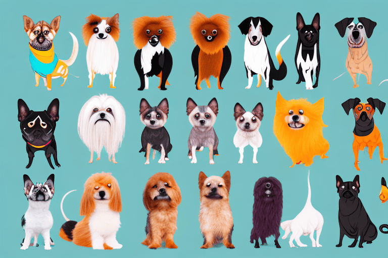 A variety of unusual and exotic dog breeds