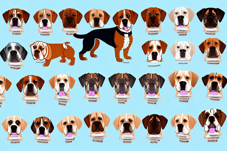 Various breeds of dogs