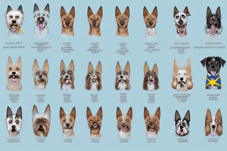 Eight different types of dogs