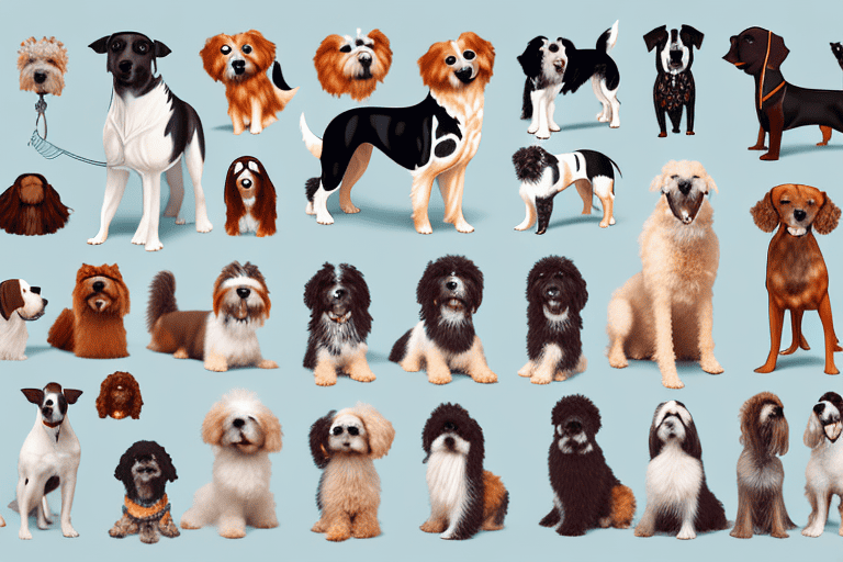 Various breeds of dogs