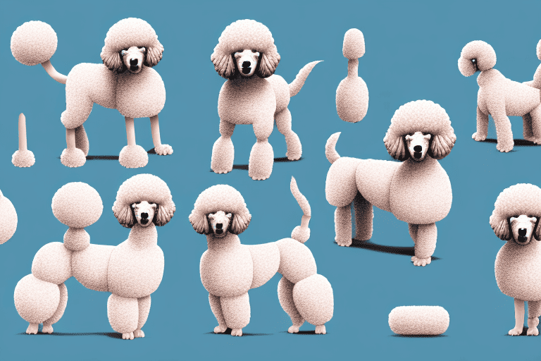 Four different types of poodles - toy