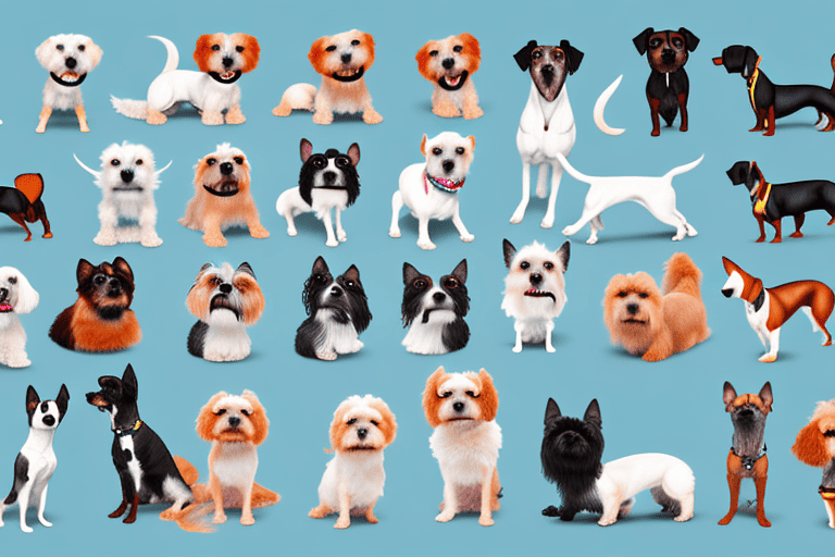 Several different types of small dog breeds