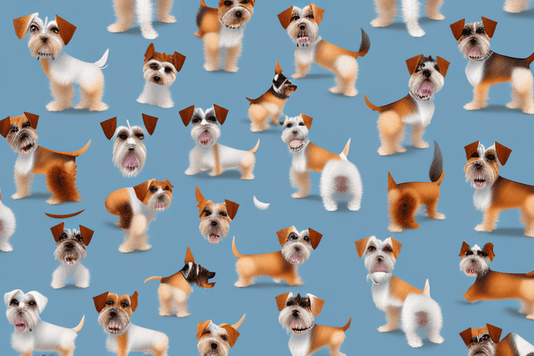 Several different types of terrier dogs