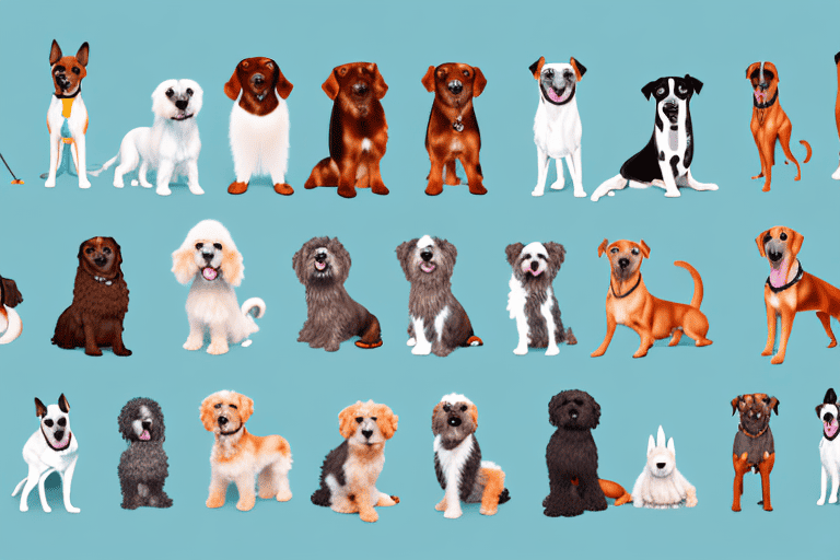 Several different dog breeds