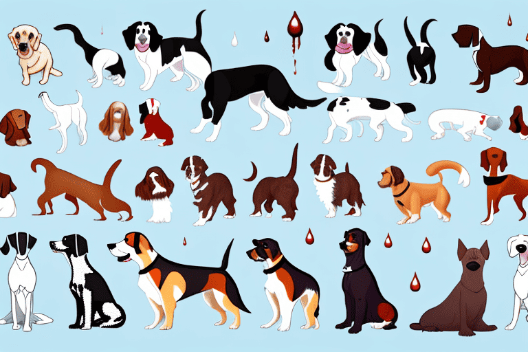 A variety of dogs of different breeds and sizes