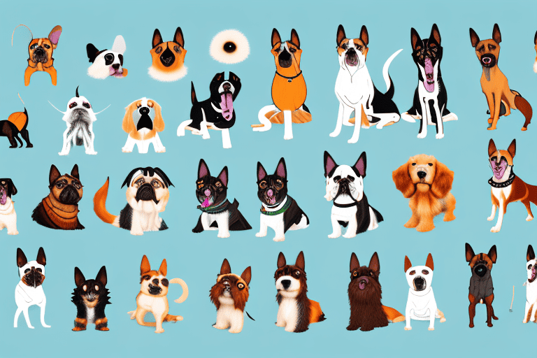 Various types of dogs