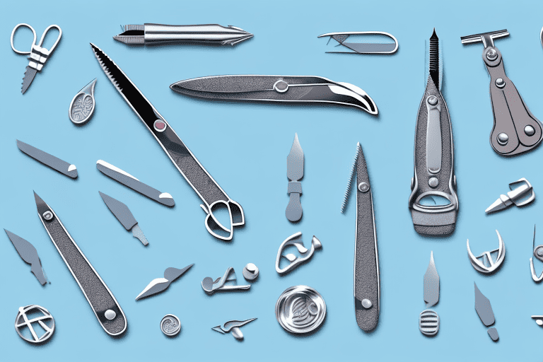 Various types of dog nail clippers