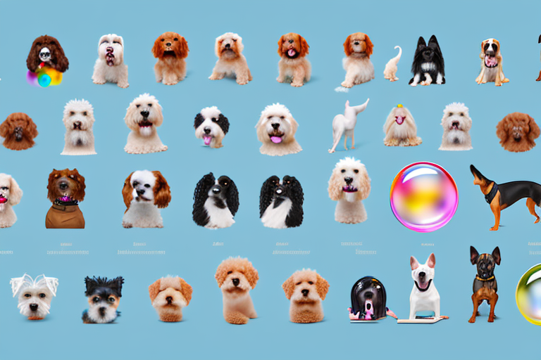 A variety of dog breeds