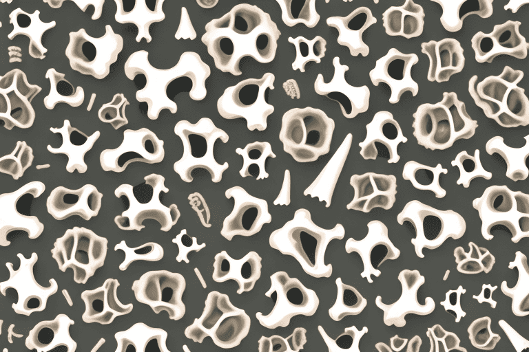 Several different types of bones