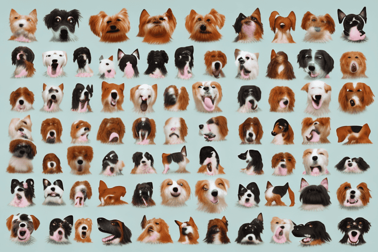 Twelve different dog breeds