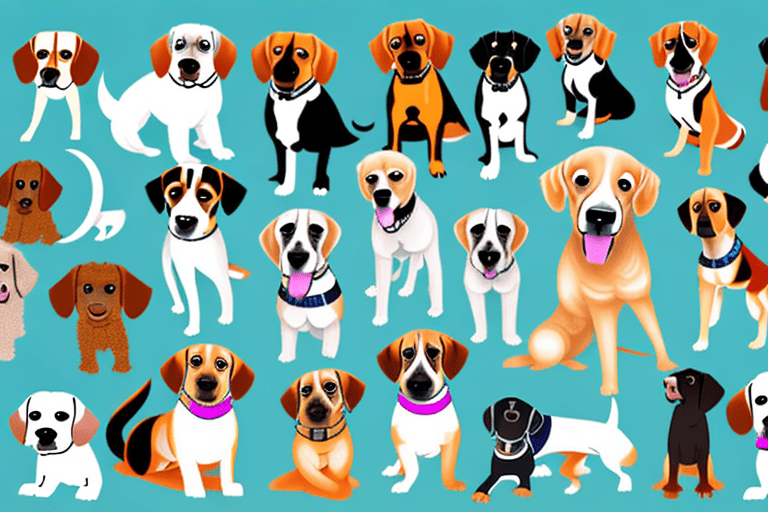 Various breeds of dogs showcasing distinct personalities