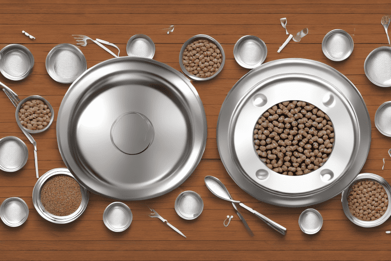 Several types of dog bowls such as stainless steel