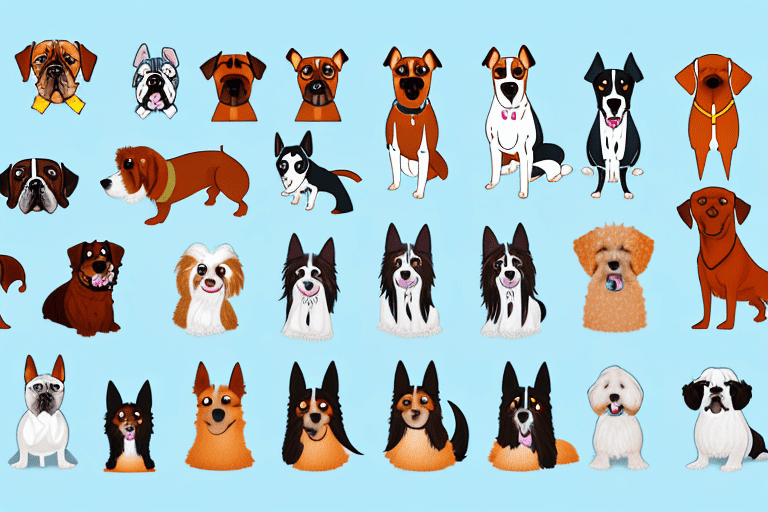 Various types of dog breeds