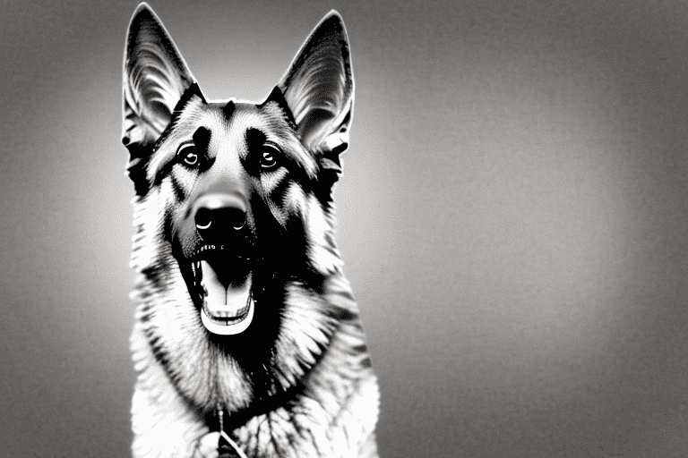 A german shepherd dog