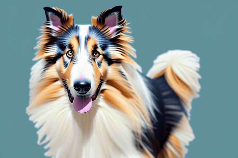 A rough collie dog