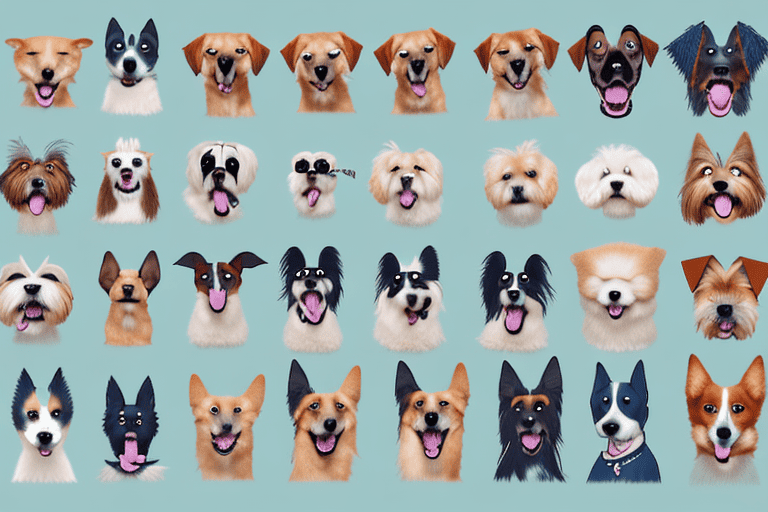 Various dog breeds displaying distinctive characteristics