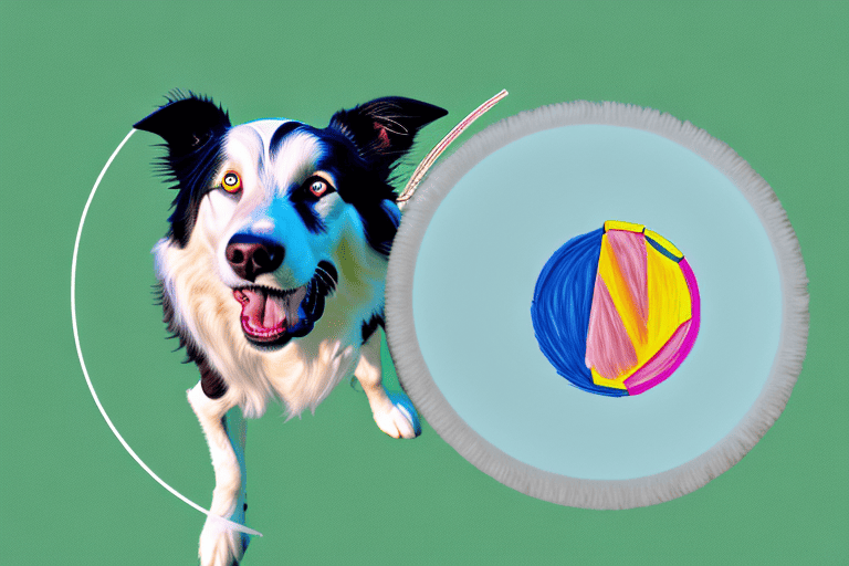 A playful border collie