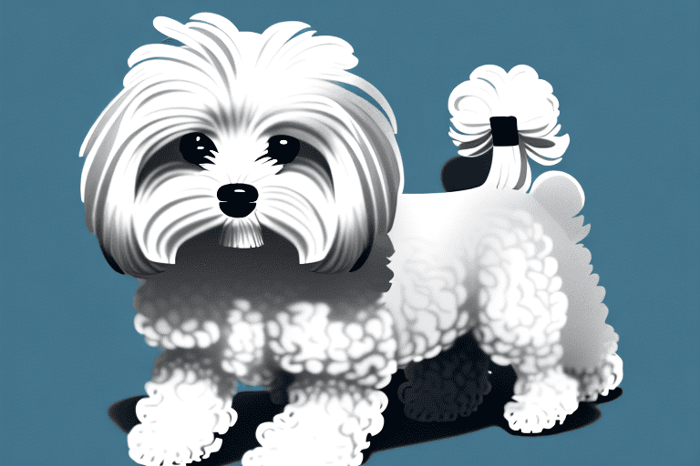 A maltipoo dog