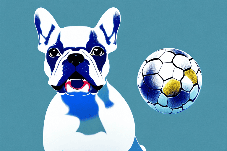 A playful french bulldog