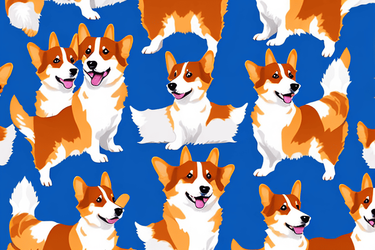 A few pembroke welsh corgis