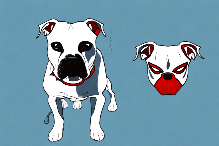 A staffordshire bull terrier