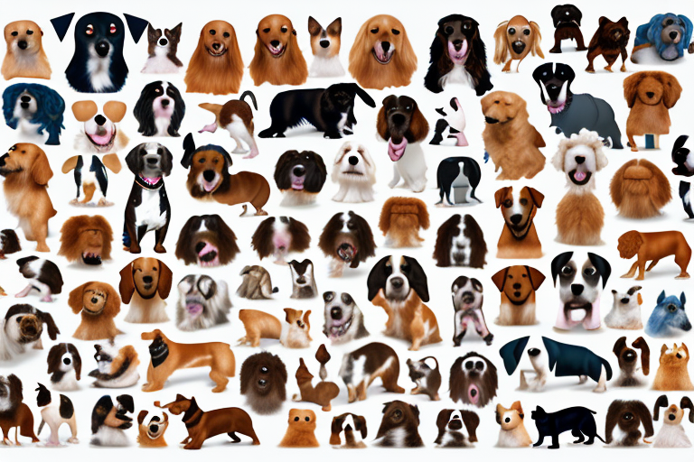 Ten different dog breeds