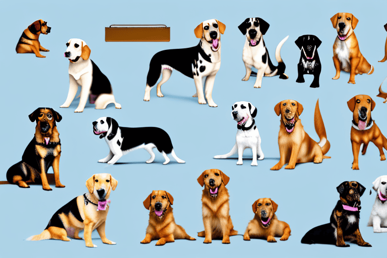 Various types of dogs