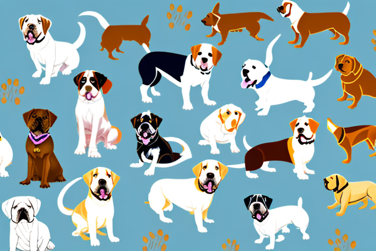 Various breeds of dogs commonly used in therapy