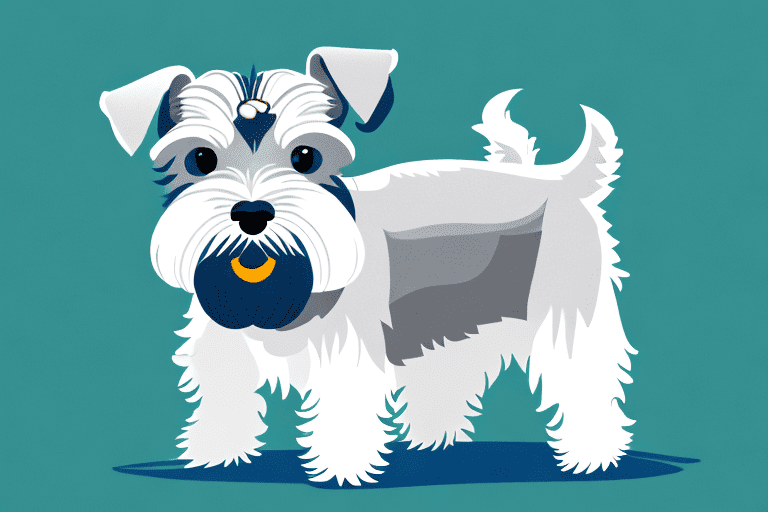 A miniature schnauzer