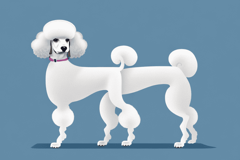 A poodle showcasing its distinctive curly fur and elegant posture