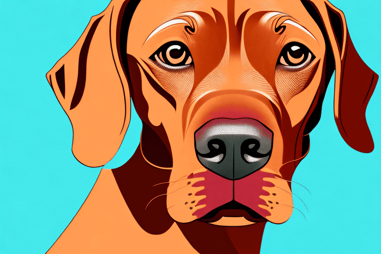 A vizsla dog