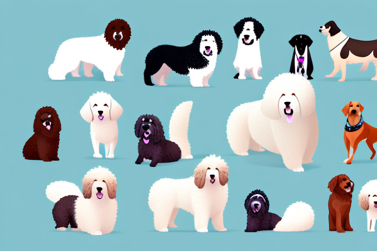 Ten different breeds of large