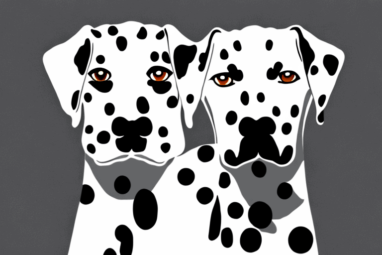 A dalmatian dog in a dynamic pose