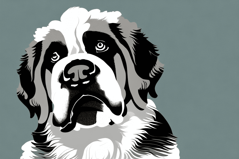 A saint bernard dog