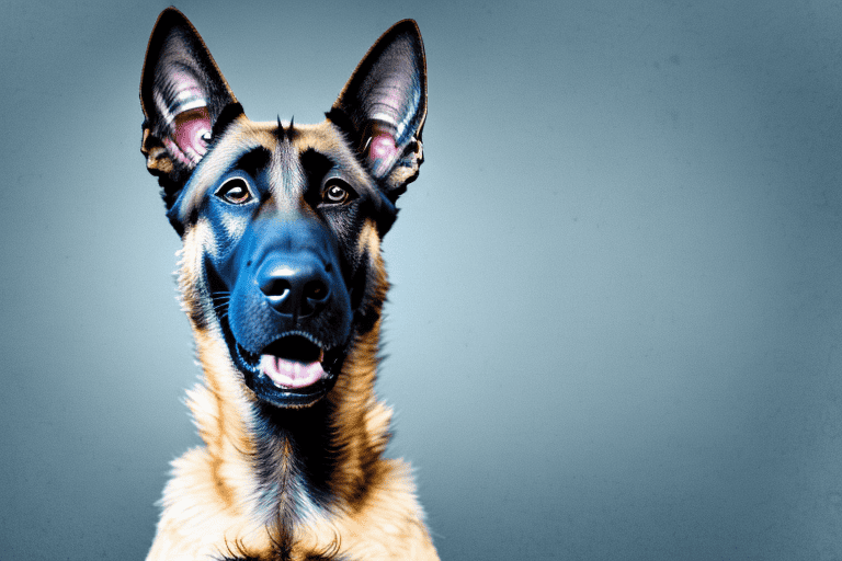 A belgian malinois dog