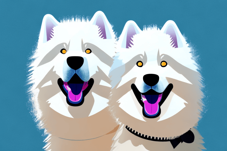 A samoyed dog