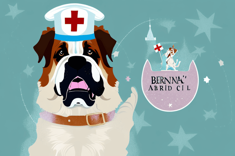 A saint bernard dog