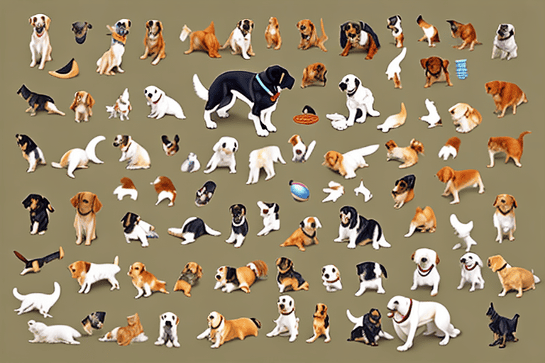 Various types of dogs