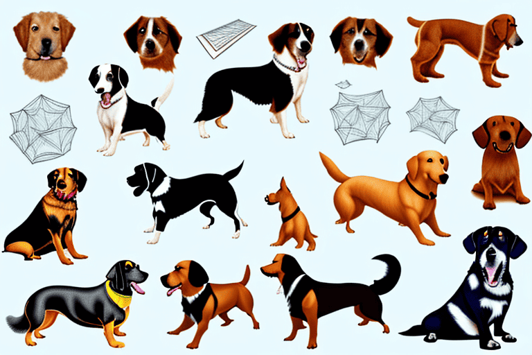 Various types of dogs