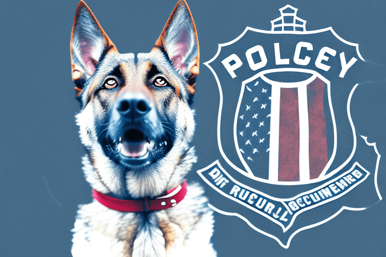 A k-9 police dog