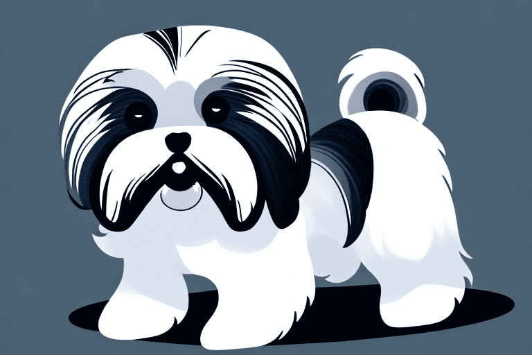 A shih tzu dog showcasing its distinct features such as its long