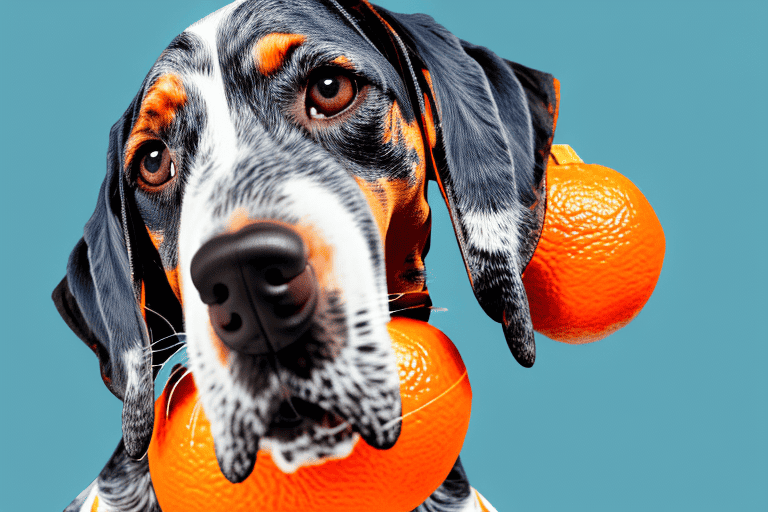 A bluetick coonhound